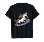 Unicorn Soccer Rainbow Galaxy T-Shirt - Streetwear Style for Adults