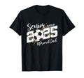 Proud Dad 2025 Senior Soccer Ball T-Shirt - Casual Everyday Wear Unisex