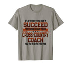 Track Coach Gift Funny Cross Country T-Shirt - Trendy Graphic for Adults