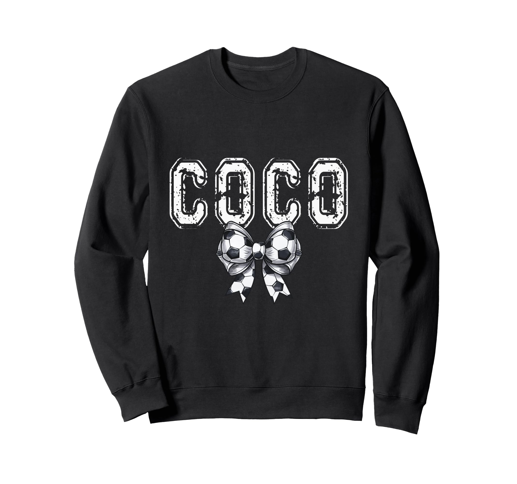 Coquette Soccer Coco Spirit Sweatshirt - Minimalist Print for Adults
