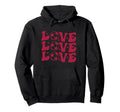 Soccer And Valentines Day Trendy Groovy Hoodie - Minimalist Print Unisex