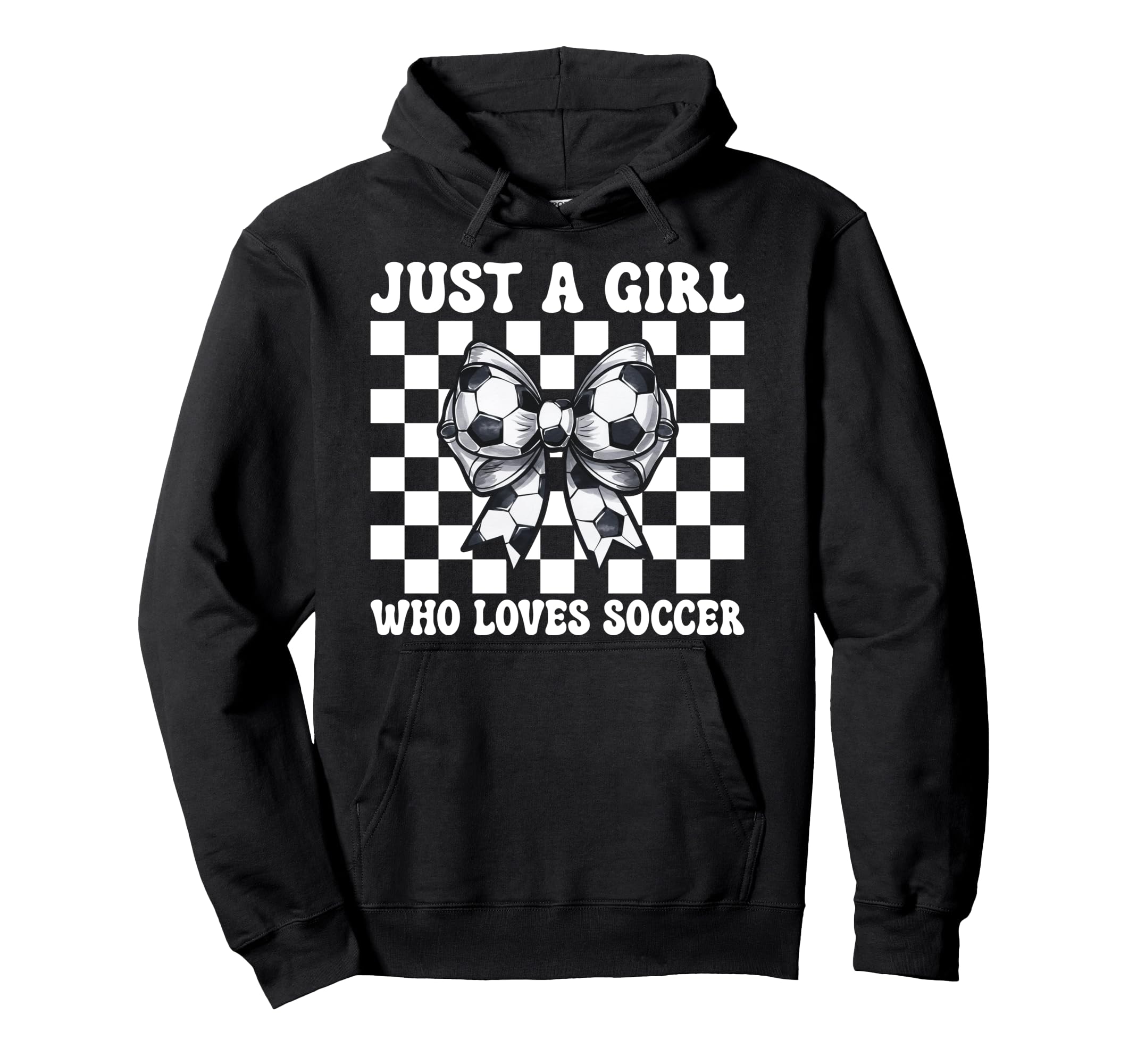 Just Who Loves Soccer Mom Coquette Bow Hoodie - Custom Art Print Men Women