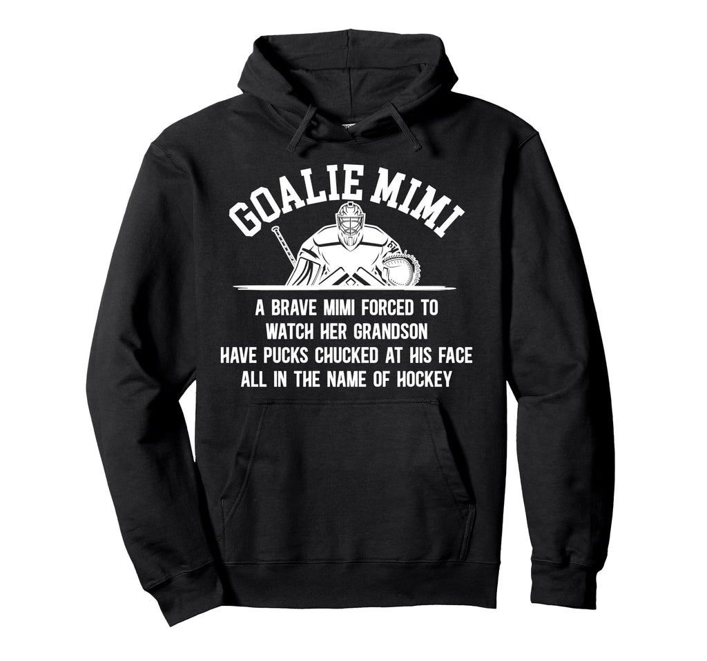 Hockey Goalie Mimi Hockey Keeper Mimi Hoodie - Custom Art Print for Adults