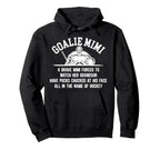 Hockey Goalie Mimi Hockey Keeper Mimi Hoodie - Custom Art Print for Adults