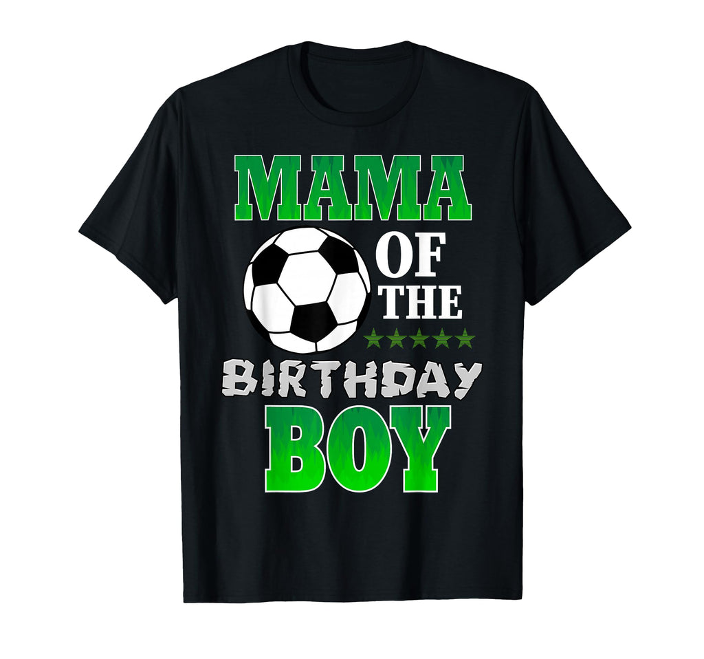 Mama Birthday Soccer Stars Outfit T-Shirt - Custom Art Print for Adults