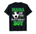 Mama Birthday Soccer Stars Outfit T-Shirt - Custom Art Print for Adults