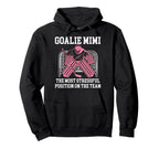 Funny Hockey Goalie Mimi Hockey Keeper Hoodie - Minimalist Print Men Women
