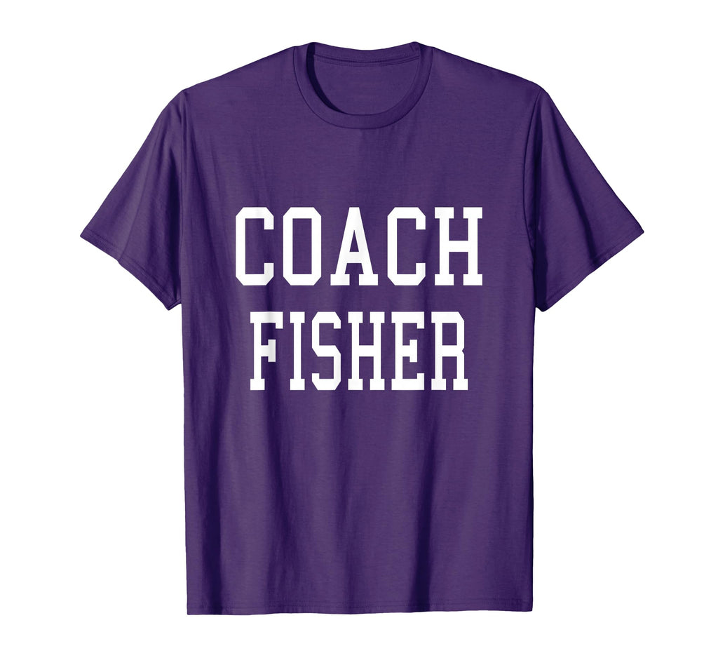 Coach Fisher Custom Football Soccer T-Shirt - Fun Novelty Design Unisex