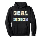 Soccer Goalie Goal Digger European Hoodie - Fun Novelty Design Men Women