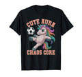 Rizzler Aura Soccer Unicorn Chaos T-Shirt - Novelty Apparel for Adults
