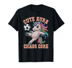 Rizzler Aura Soccer Unicorn Chaos T-Shirt - Novelty Apparel for Adults