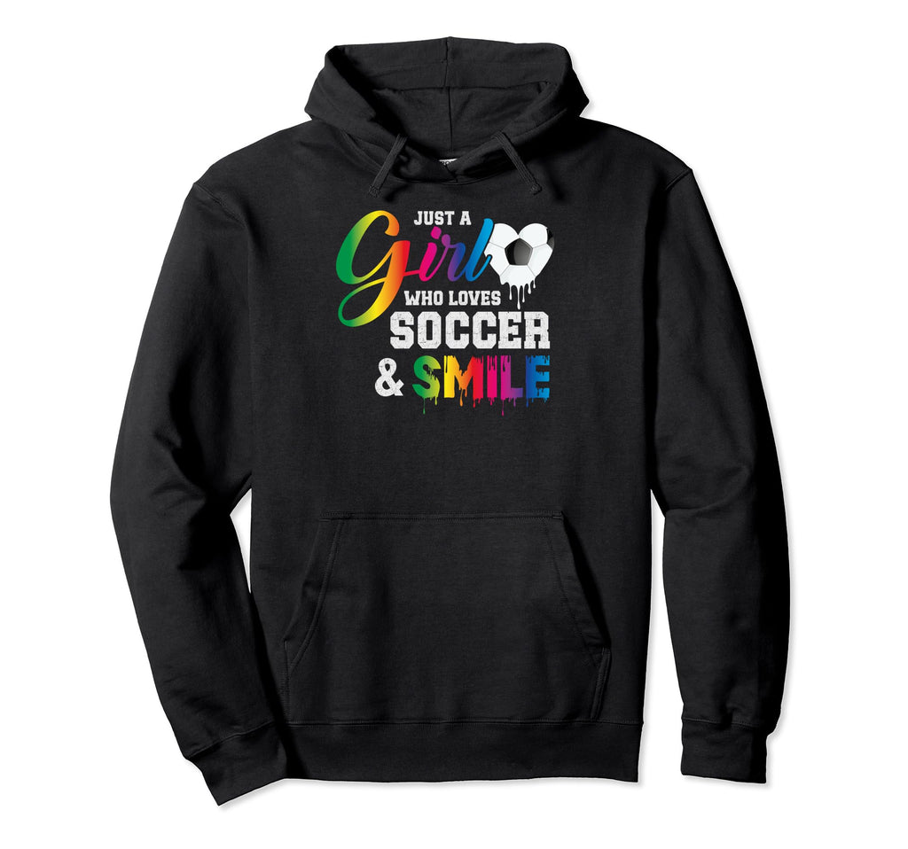 Just Who Loves Soccer And Slime Sports Hoodie - Graphic Print Men Women