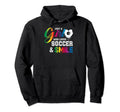 Just Who Loves Soccer And Slime Sports Hoodie - Graphic Print Men Women