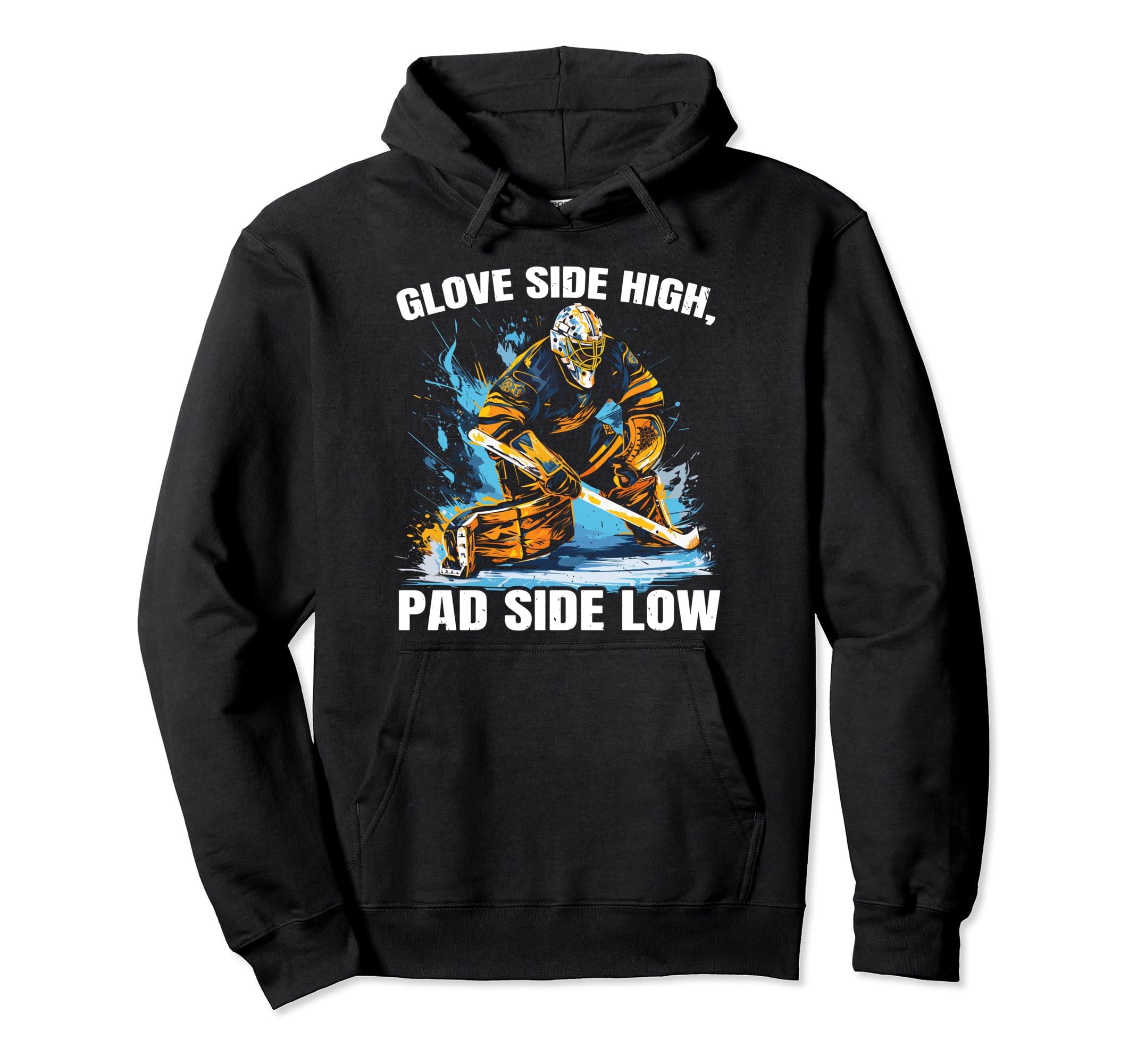Ice Hockey Goalie Goaltender Keeper Hoodie - Fun Novelty Design for Adults