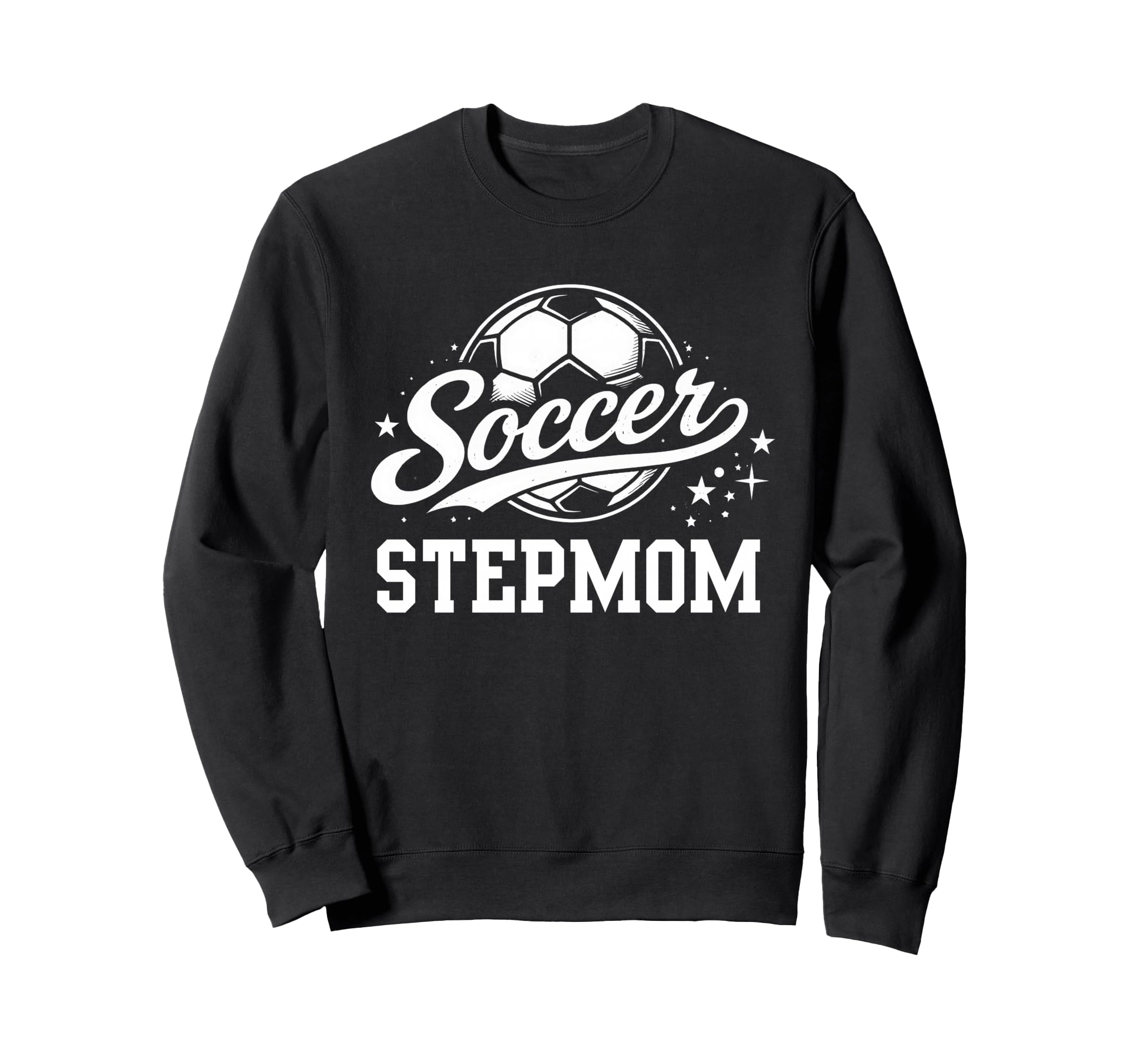 Soccer Stepmom Soccer Ball Sweatshirt - Streetwear Style for Adults