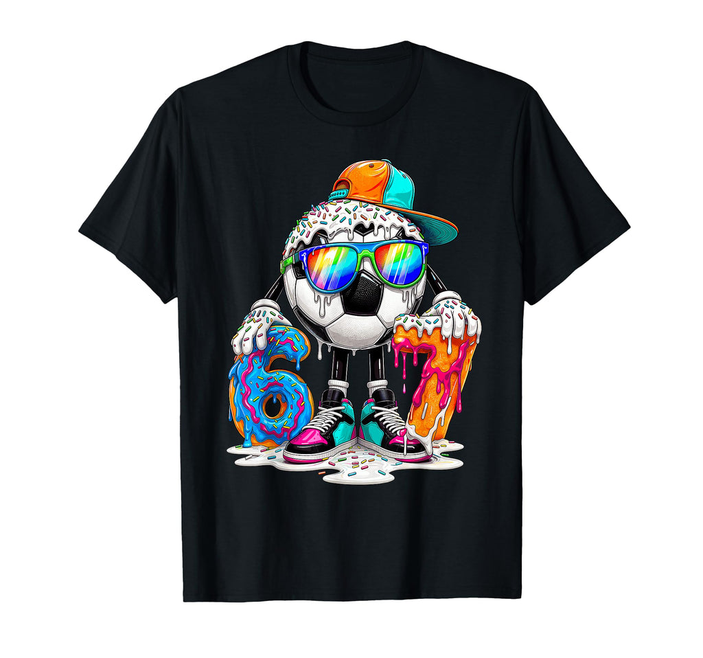 I Was 6 Now Im 7 Years Old Soccer 6 7 T-Shirt - Trendy Graphic Men Women