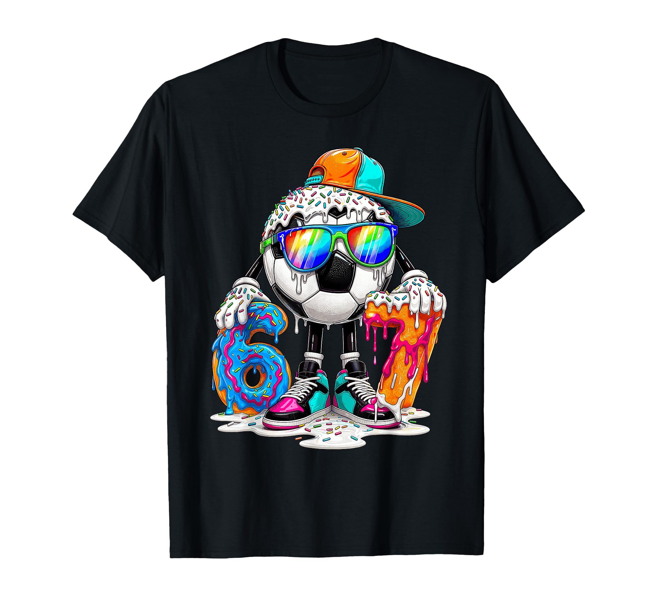 I Was 6 Now Im 7 Years Old Soccer 6 7 T-Shirt - Trendy Graphic Men Women