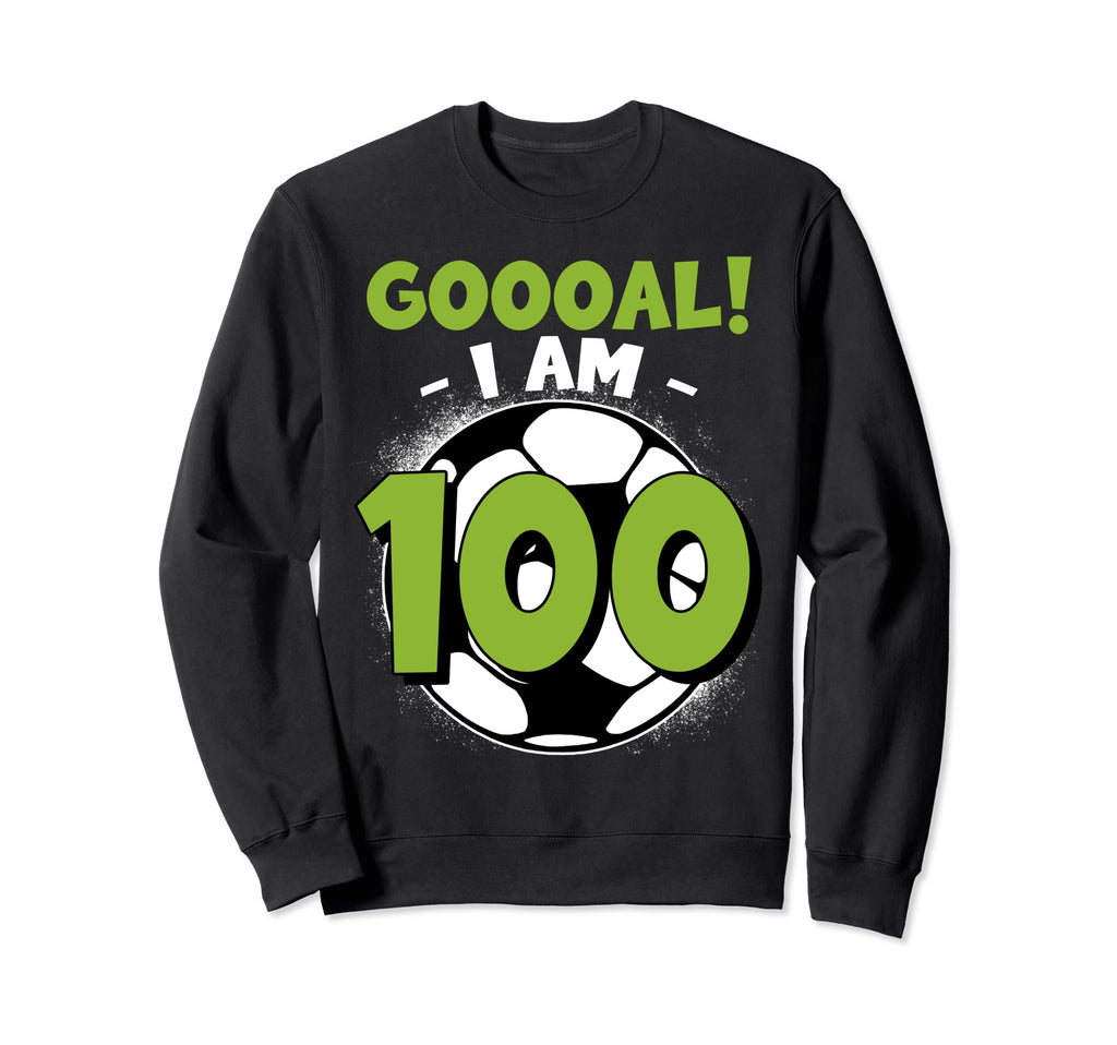 100 Year Old Birthday Soccer Themed Sweatshirt - Minimalist Print Unisex