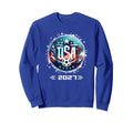 American Flag Soccer Soccer 2027 Sweatshirt - Custom Art Print for Adults