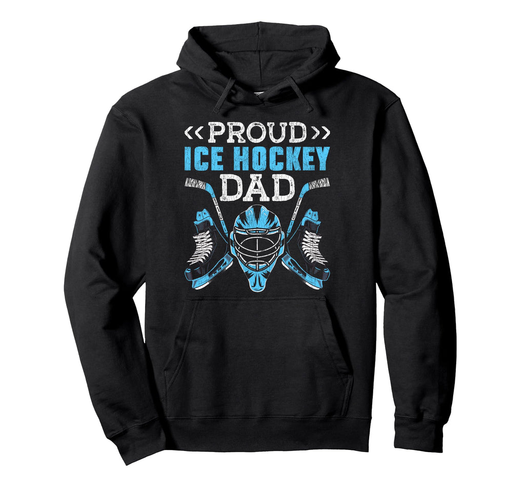 Ice Hockey Goalie Dad Father Hoodie - Minimalist Print for Adults