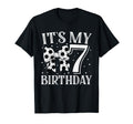 Its My Seven 7Th Birthday Soccer Bday T-Shirt - Minimalist Print Men Women
