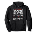 My Favorite Soccer Player Calls Me Hoodie - Aesthetic Graphic for Adults