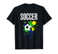 Love Soccer Best Fun Birthday Gift T-Shirt - Custom Art Print Unisex