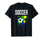 Love Soccer Best Fun Birthday Gift T-Shirt - Custom Art Print Unisex