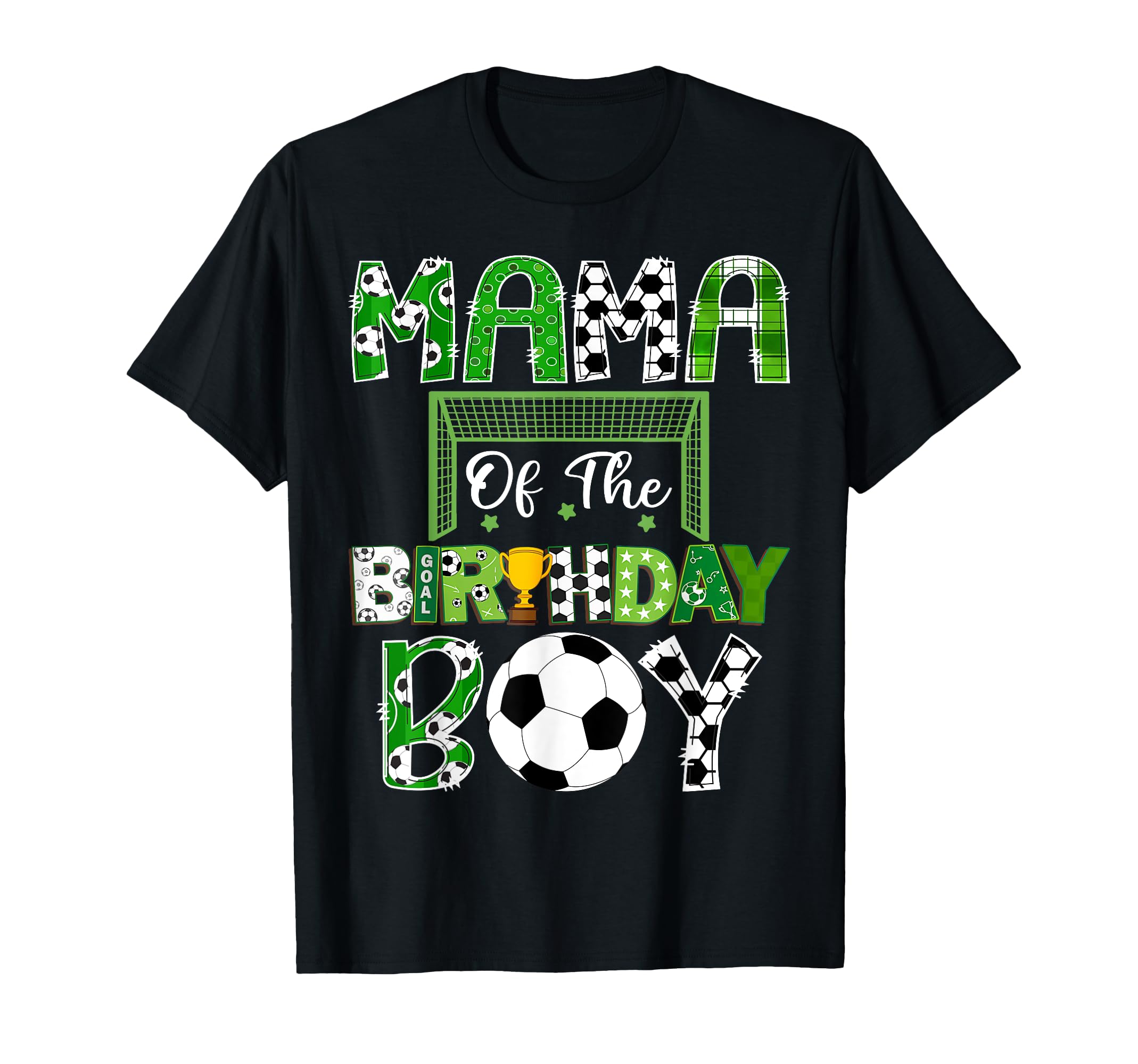 Mama Birthday Soccer Lover Game Day T-Shirt - Fun Novelty Design Men Women