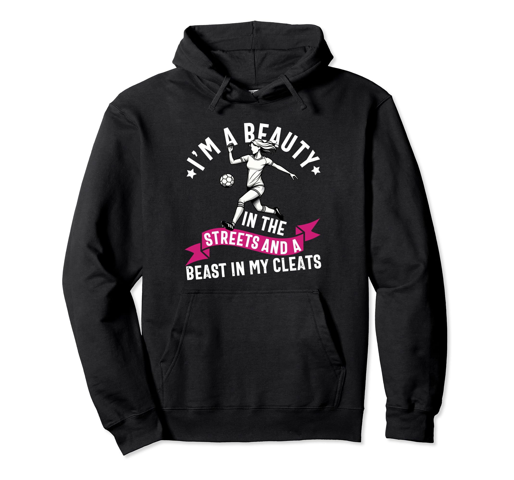 Im Beauty Streets Soccer Daughter Hoodie - Custom Art Print for Adults