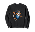 Watermelon Soccer Player Number 7 Sweatshirt - Minimalist Print Unisex