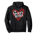 Soccer Nana Heart Nana Soccer Player Hoodie - Fun Novelty Design Unisex