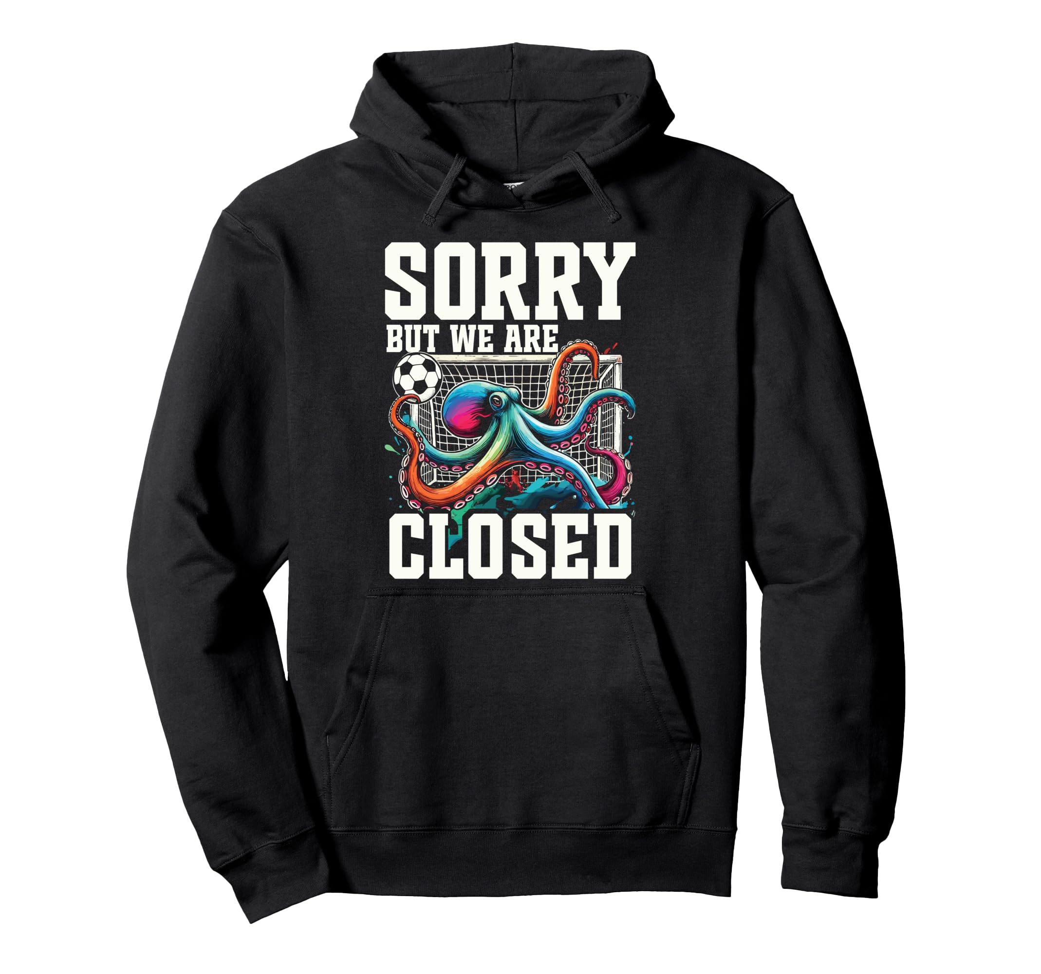 Octopus Soccer Goalie Soccer Player Hoodie - Graphic Print Unisex