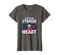 Little Striker Big Heart Soccer T-Shirt - Streetwear Style Unisex