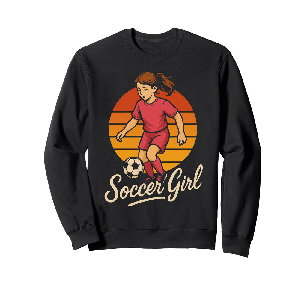 Soccer Soccer Playing Sweatshirt - Unique Graphic Men Women
