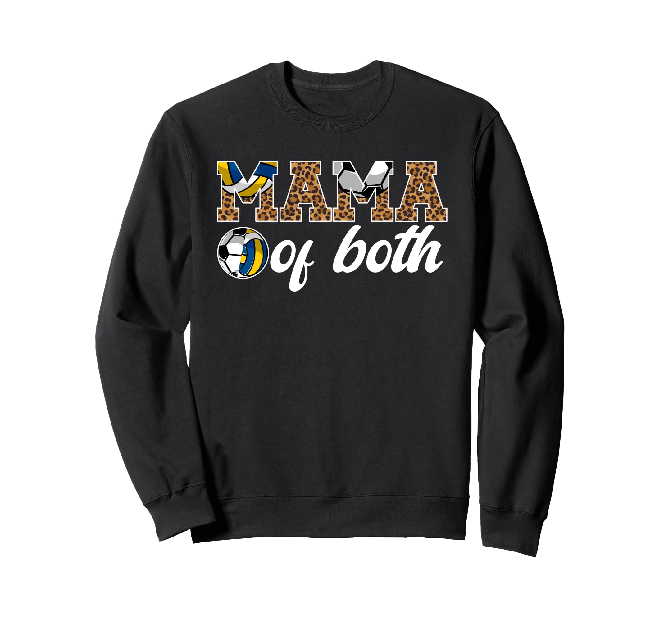 Mama Both Leopard Soccer Sweatshirt - Streetwear Style for Adults