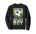 Grandmother Birthday Soccer Player Sweatshirt - Trendy Graphic for Adults