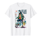 Just Who Loves Soccer Robots Play T-Shirt - Fun Novelty Design for Adults