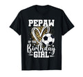Pepaw Birthday Soccer Ball Leopard T-Shirt - Minimalist Print Men Women