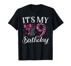 Its My Nine 9 Years Birthday Coquette T-Shirt - Novelty Apparel for Adults