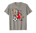 Dabbing Unicorn Peru Soccer Fans Jersey T-Shirt - Aesthetic Graphic Unisex