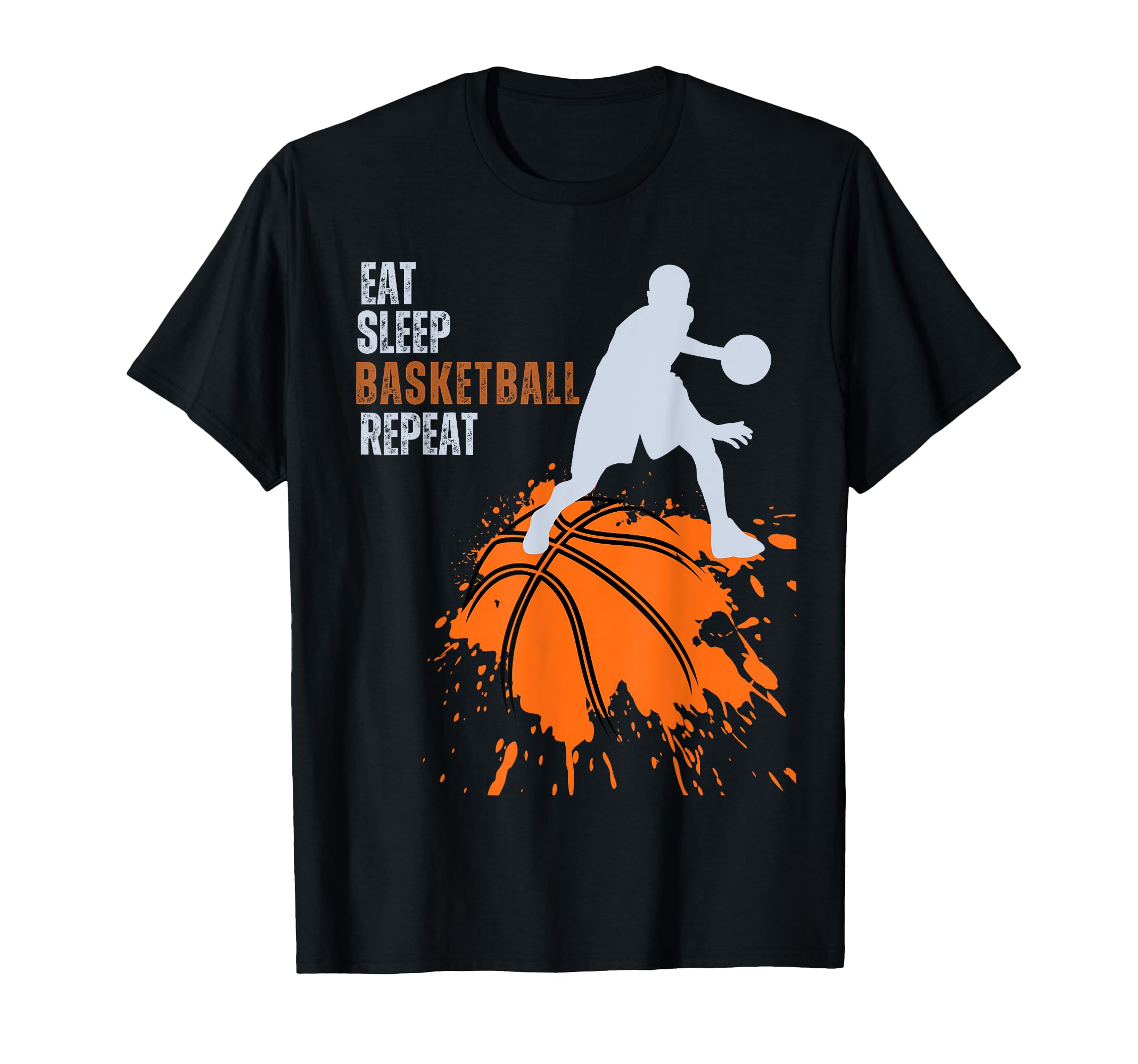 Eat Sleep Basketball Repeat Player T-Shirt - Aesthetic Graphic Men Women
