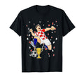 Croatian Soccer Gifts Soccer T-Shirt - Minimalist Print for Adults