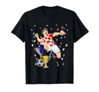 Croatian Soccer Gifts Soccer T-Shirt - Minimalist Print for Adults