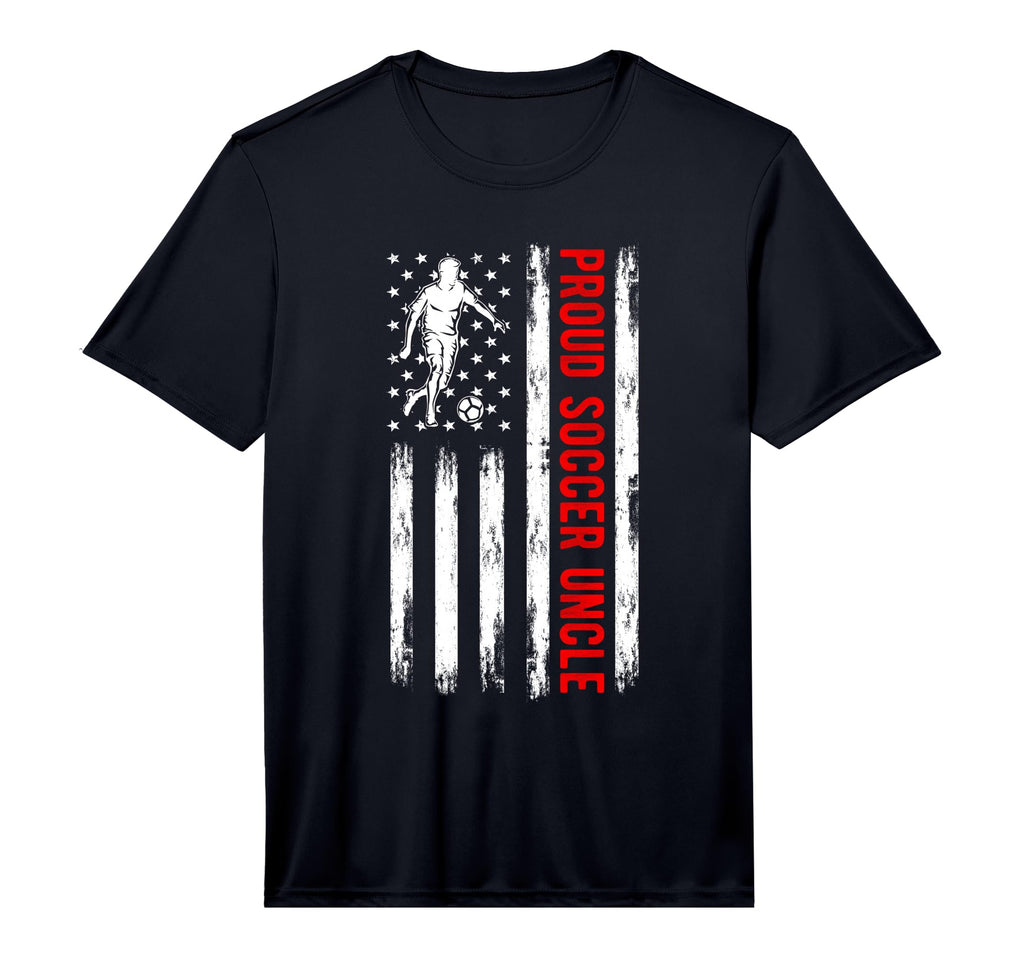 Mens Proud Soccer Uncle Usa Flag T-Shirt - Fun Novelty Design Men Women