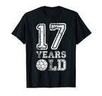 17 Years Old Soccer Sports Birthday T-Shirt - Unique Graphic for Adults