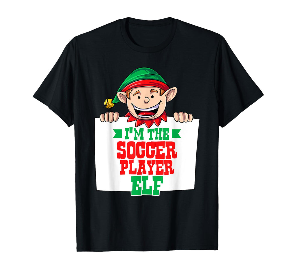 Im Soccer Player Elf Male Elf Family T-Shirt - Novelty Apparel Unisex