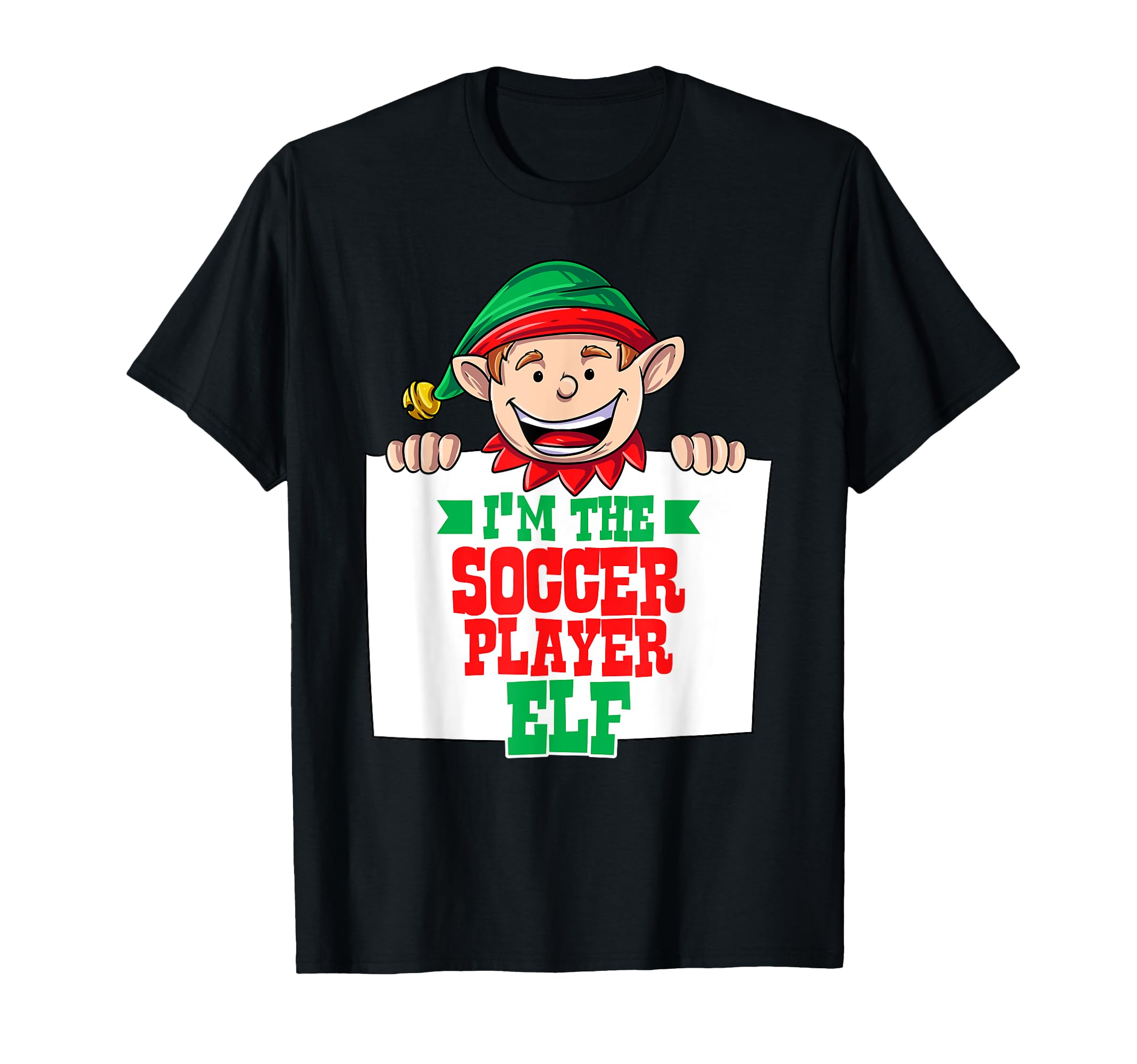Im Soccer Player Elf Male Elf Family T-Shirt - Novelty Apparel Unisex