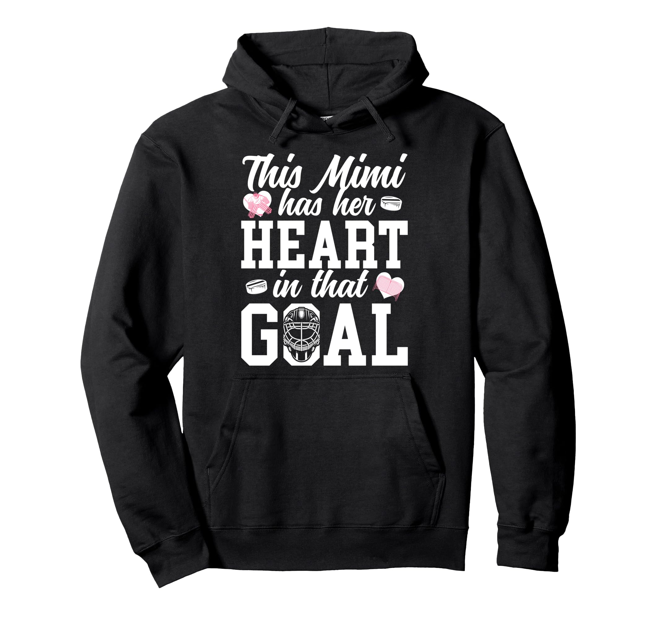 Proud Hockey Goalie Mimi Hockey Hoodie - Aesthetic Graphic for Adults