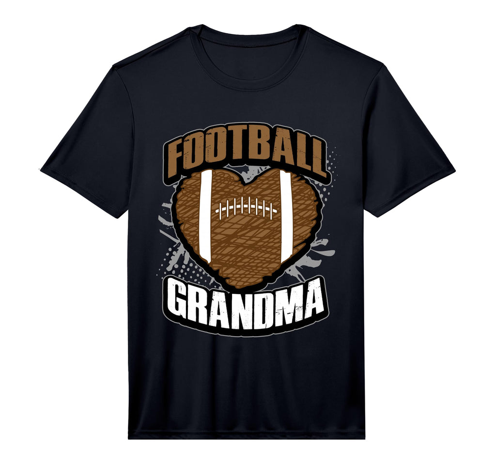 Grandma Football Jersey Gift Pigskin Heart T-Shirt - Unique Graphic Unisex